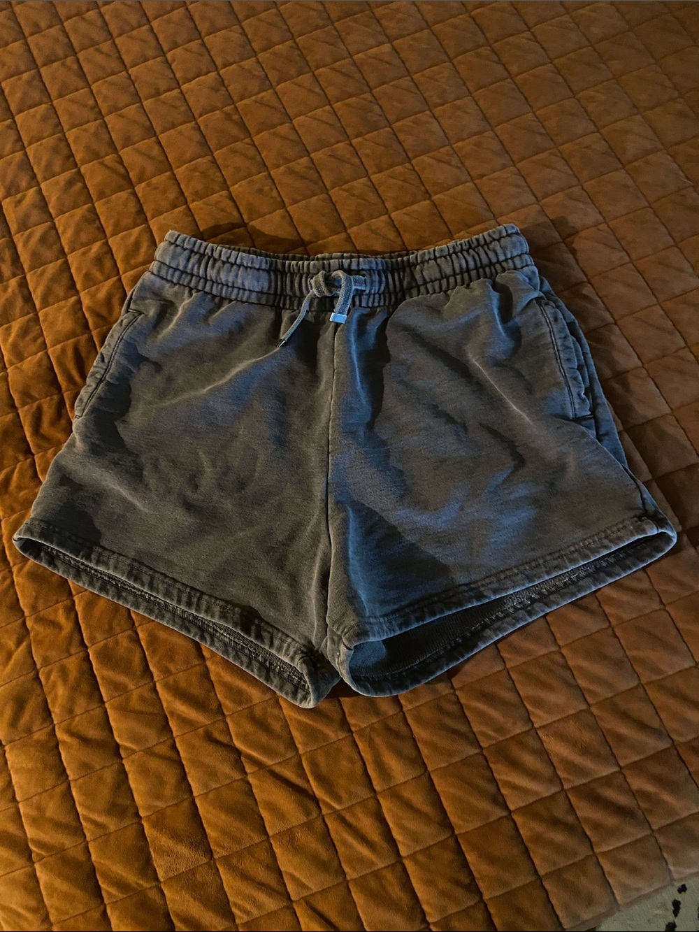 TALENTLESS Women's Gray Elastic Waist Athletic Shorts
